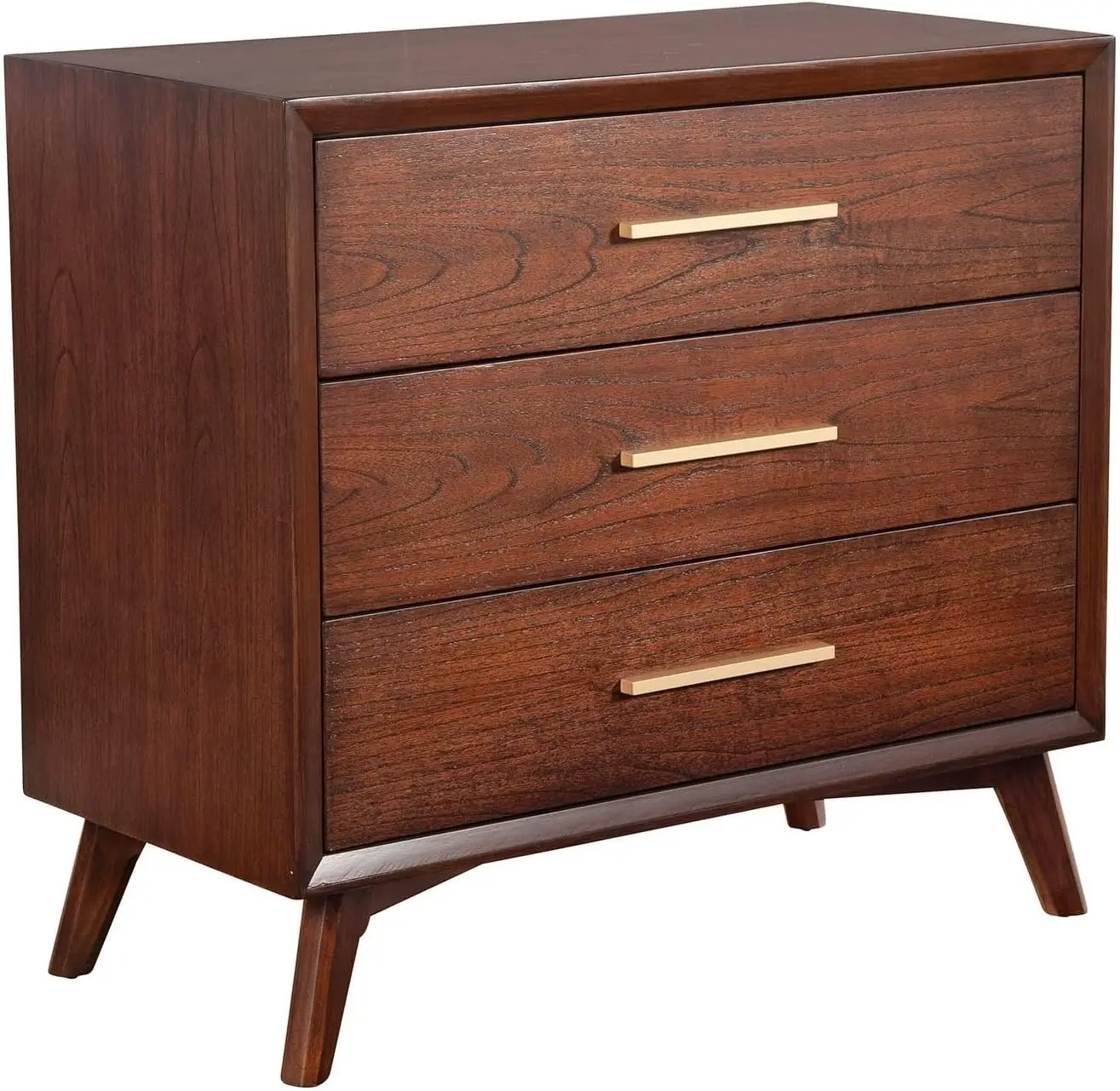 Gramercy 3 Drawer Solid Wood Mid Century Chest 2