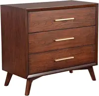Gramercy 3 Drawer Solid Wood Mid Century Chest 2