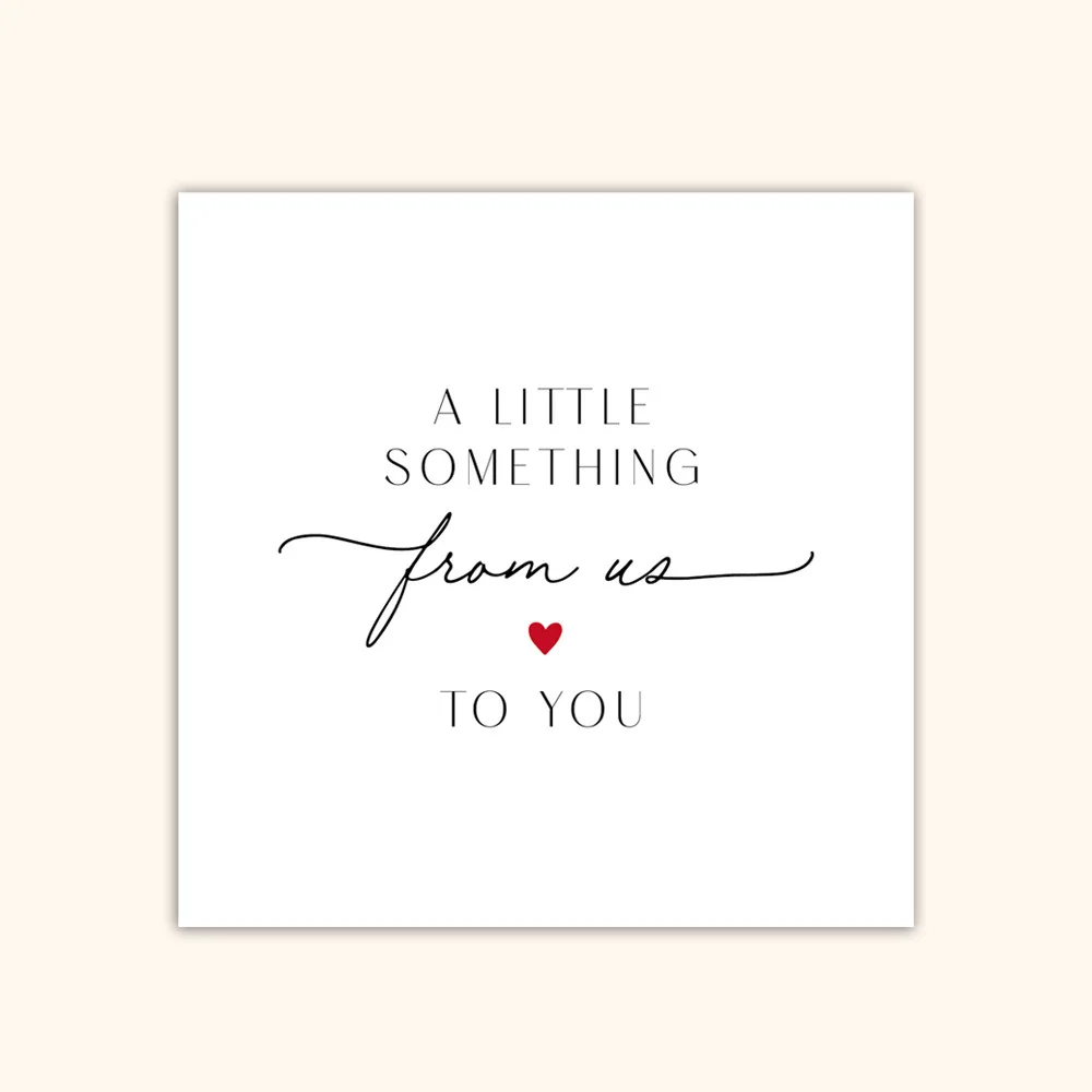 50PCS Thanks Greeting Cards Thank You Card for Supporting My Business “A Little Something for You”Paper Seal Label Party Gifts