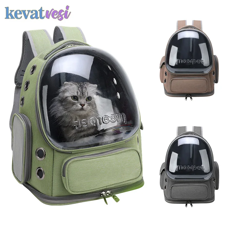 Pet Cat Backpack Astronaut Transparent Carrying Bag For Cat puppy Breathable kitten Outdoor Bags Space Capsule Cats Package