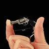 PUBG Mini Gun Keychain Metal Pistola Model 5cm Revolver Alloy Weapon Light Key Chain Birthday Gifts Toy for Kid Wholesale 1