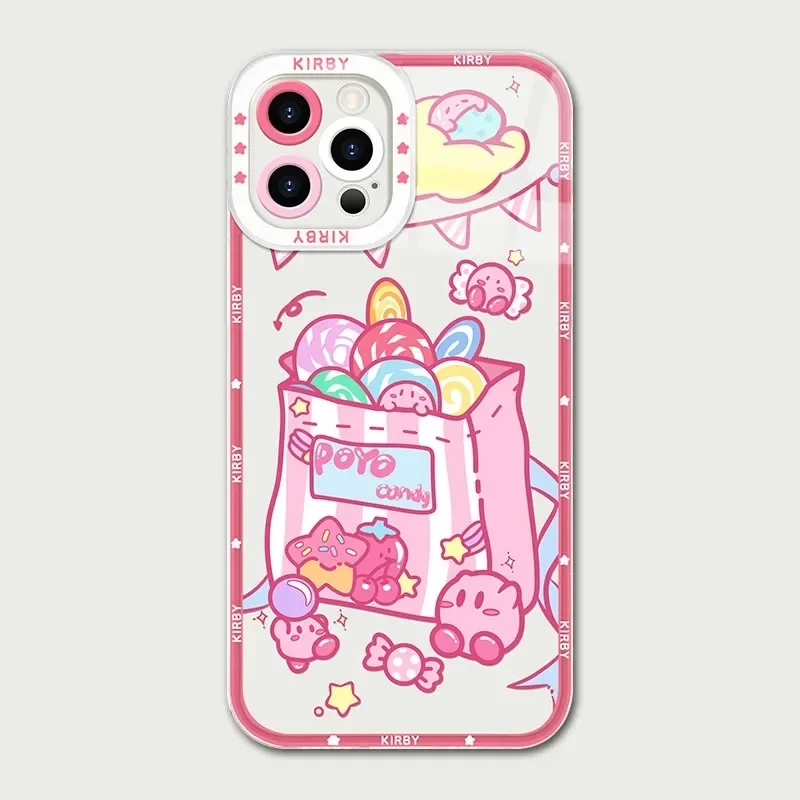 thumbnail image 1 of Funda de teléfono transparente k-kirby de dibujos animados para iPhone, 15, 14 Pro Max, 13, 12 Mini, 11 Pro, XR, XS, X, 8, 7, 6, 6S Plus, SE, 2020, 1 of 5