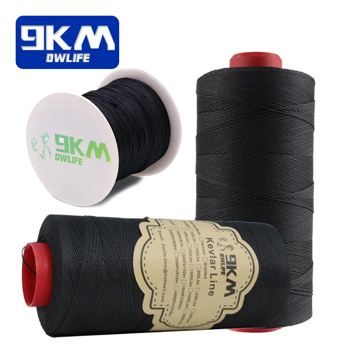 0.8mm Black Braided Kevlar Line 100lbs Fishing Assist Line Outdoor Kite  Flying String Hiking Backpacking Camping Refractory Cord