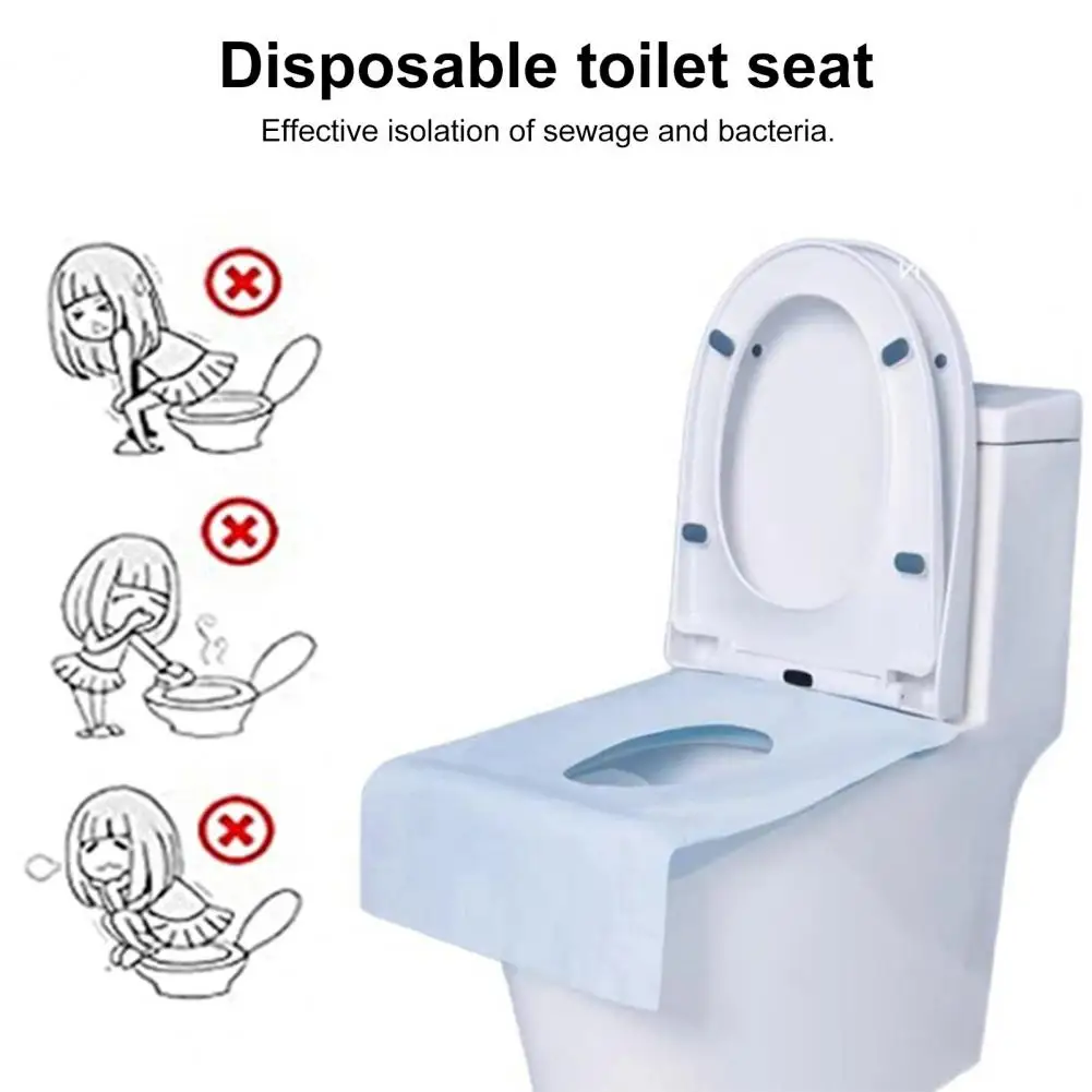 Toilet Seat Cover 10Pcs Toilet Seat Cover Flushable Biodegradable Potty Training Public Restrooms Paper Toilet Liner Waterproof Travel Size Dispos