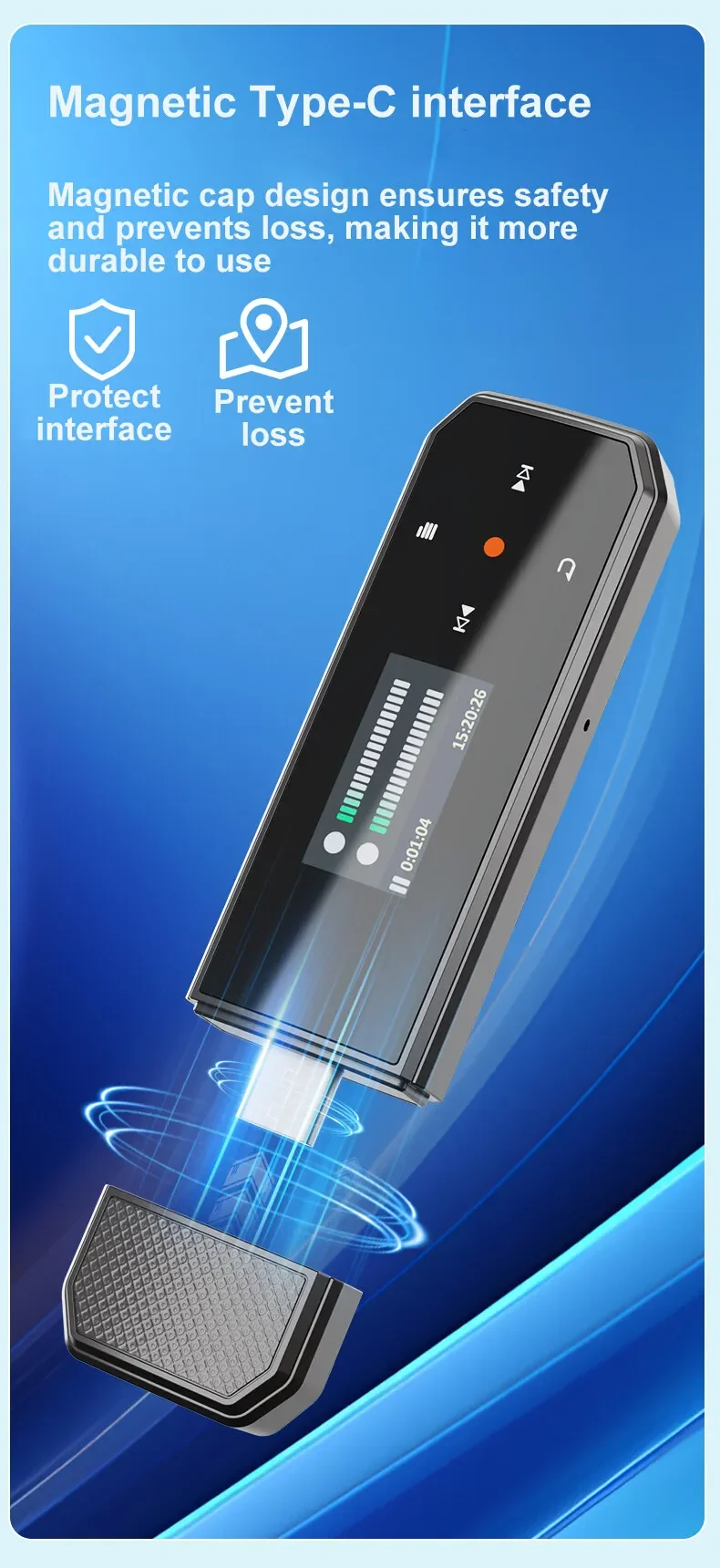 Ruizu Usb Mp3 Player Mini 64 Gb Touch Key Bluetooth 5.3 Sport Clip Musik Player Unterstützung Fm Radio Recorder E-Book Schrittzähler Sbd016F35823949Cbb144226880Ced089E