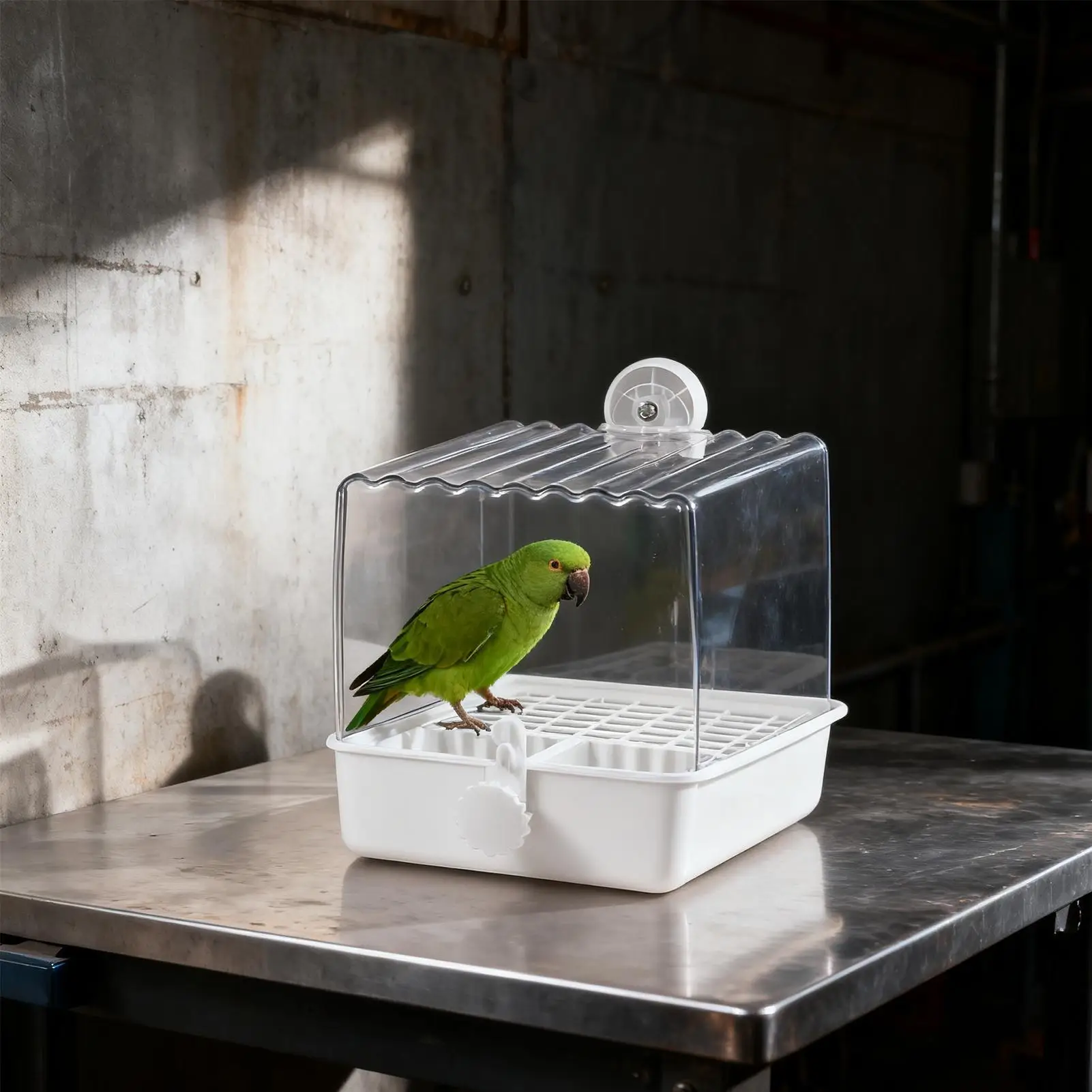 Parakeet Bath Birdbath Feeder Cockatiel Food Holder For Cage Accessories Small Medium Birds Parrots Lovebirds Finches Parakeets