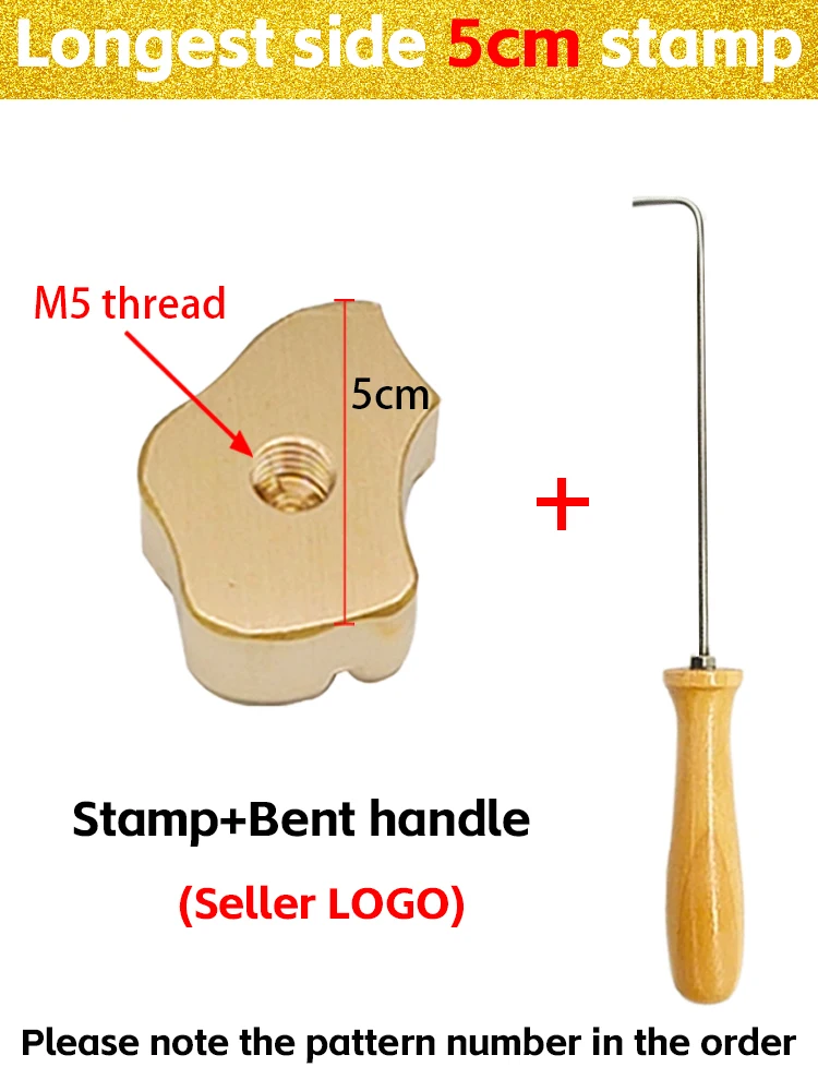 Personalized Custom Logo Branding Iron Stamp for Bakery and DIY Projects