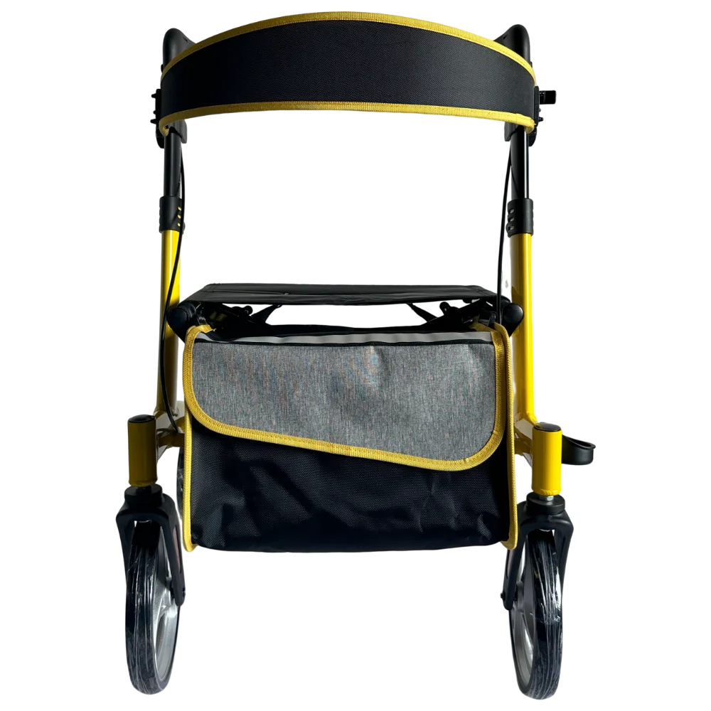 Rollator Folding Walker Portable Patient Adjustable Walker Rollator Shopping Cart Medical Outdoor Rollator Walker With Seat 3