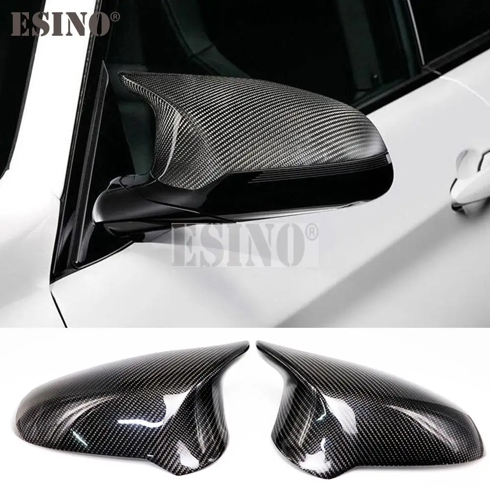 

2 x Car Styling Real Carbon Fiber Rear View Side Mirror Covers Decorative Case Trims For BMW F80 F82 F83 F87 M2C M3 M4