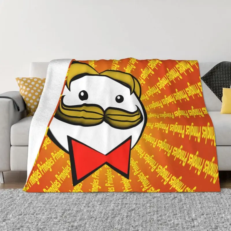 Pringles Anime Potato Chips 3D Print Blankets Comfortable Soft Flannel