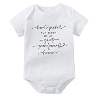 New Hand Picked For Earth By My Great Grandparents in Heaven Baby Rompers Boys Girls Bodysuits Clothes Baby Shower Gift 2