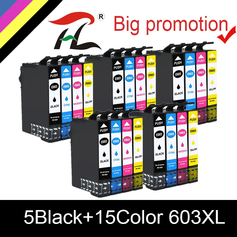 Cartucho de Tinta Compatível Epson Htl 603xl T603 603 xl E603 Epson xp 2100 2105 3100 3105 4100 4105 2810 2830
