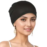 New Premium Muslim Hijab Caps Cotton Fashion Elastic Bonnet Cap Musliman Turban Women's Head Hood Closed Hijab Underscarf 2