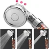 3 Functions High Pressure SPA Shower Head Saving Water Handheld Rainfall Bathroom Accessory Anion Filter Shower 2