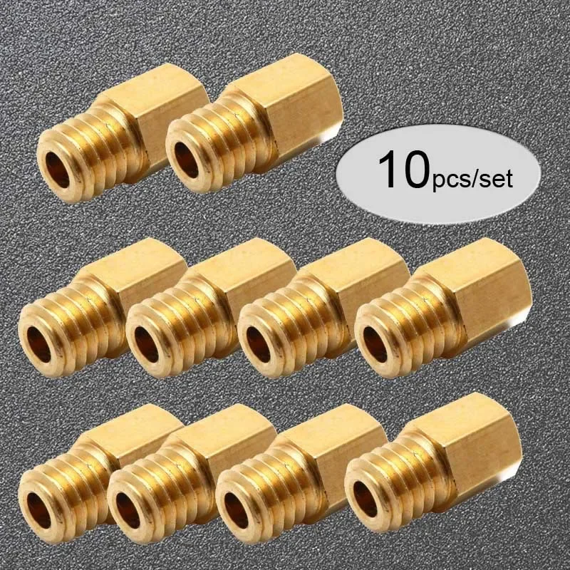 Cabeças principais tipo hexagonal para carburador MIKUNI, bocal injetor, rosca 5,2x0,75, cabeça de 6mm, VM, TM, TMX, RX100, AX100, TM24, 27, 28, 10 unidades por conjunto