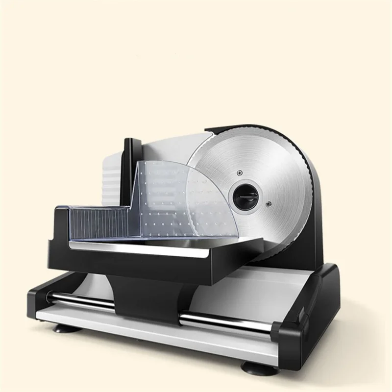 220V Electric Food Slicer Meat Food Household Desktop Meat Slicer Lamb and Beef Slicers 0-22mm Bread Ham Meat Cutting Machine 4