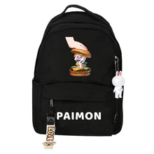 

Cute Emergency Food Paimon Backpack Dropshipping Cosplay Schoolbag Genshin Impact Bookbag Students Gift Mochila