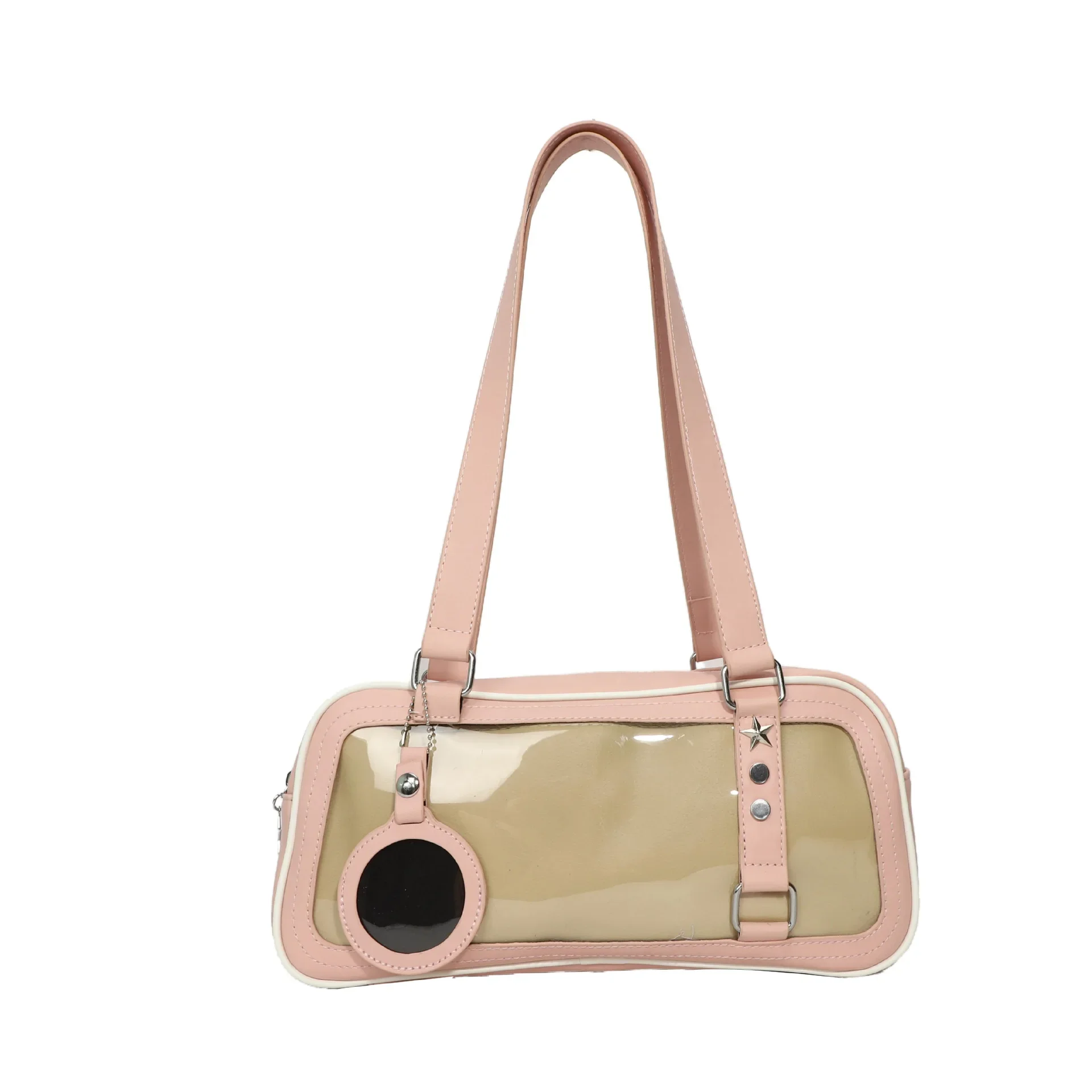 thumbnail image 1 of Bolso japonés Y2k, bolso transparente que combina con todo, bolso de hombro de PU para adolescentes, bolso de verano, bolso de mano para mujer, 1 of 5
