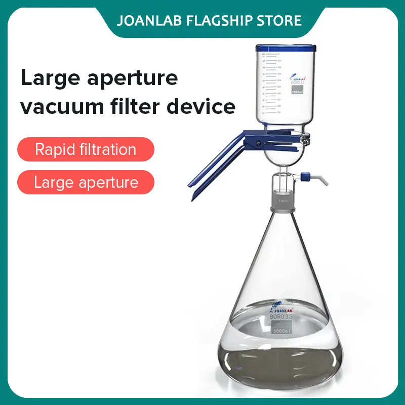 Joanlab 2l 5l Large Diameter Vacuum Filtration Apparatus Laboratory