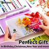 Marie's Gouache Paint Set,18 Colors & 2pcs Paintbrushes Kit in 5ml/Tubes for Canvas,Paper,DIY,Painting for Adults,Students 2