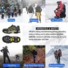 Outdoor Non-Slip Ice Snow Grips Cleat Crampons Over Shoe/Boot Traction Cleat Slip-On Stretch Footwear 3