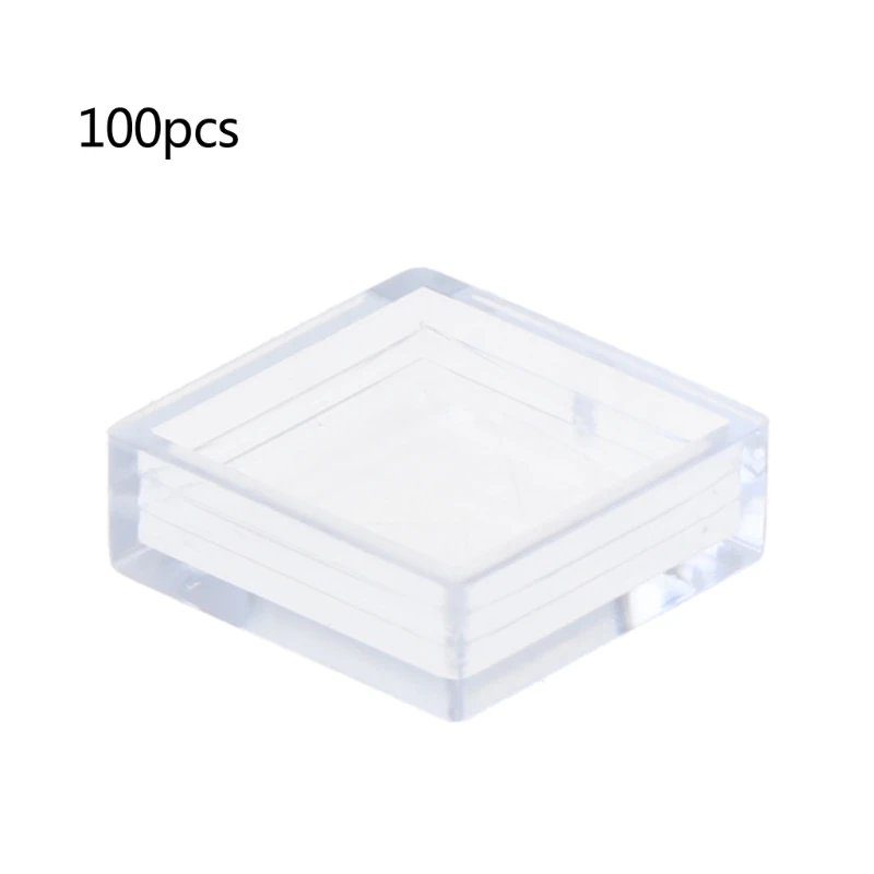 

100 Pcs Transparent Power Protective Cap Tactile Push Button Cover