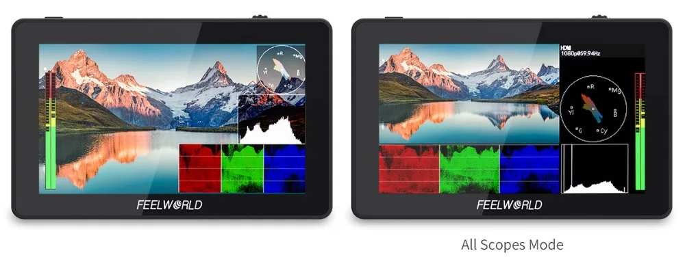 Description Picture 2 of itemFEELWORLD F6 PLUS V2 4K Monitor 6 Inch on Camera DSLR Field Monitor 3D LUT Touch Screen IPS FHD 1920x1080 Video Camera