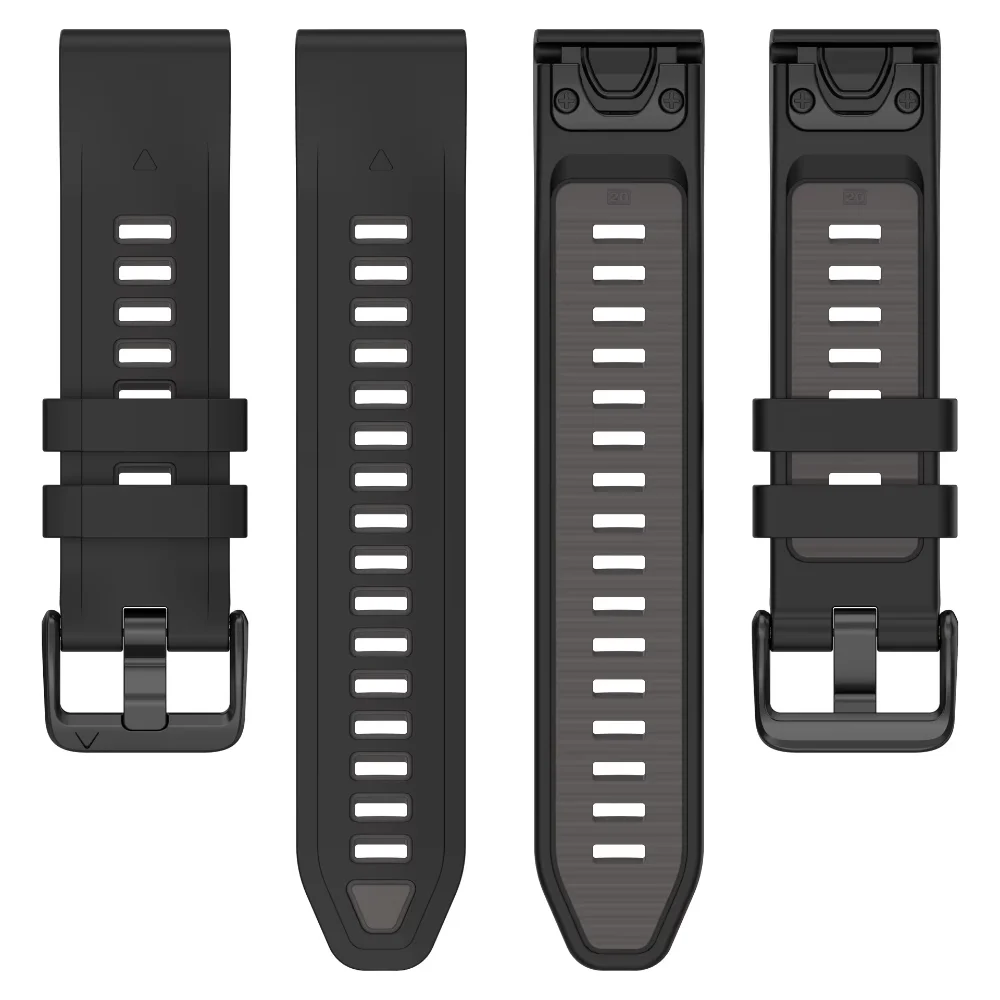 Durable Silicone Quick Fit Wristband Bracelet Strap for Multi-Size Smartwatches