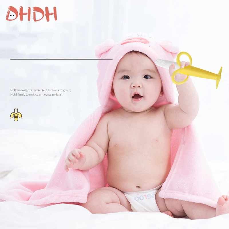 Baby Silicone Teething Training Toothbrush BPA Free Banana Shape Safe Toddle Teether Chew Toys Teethers Soothe Babies Gums - 5