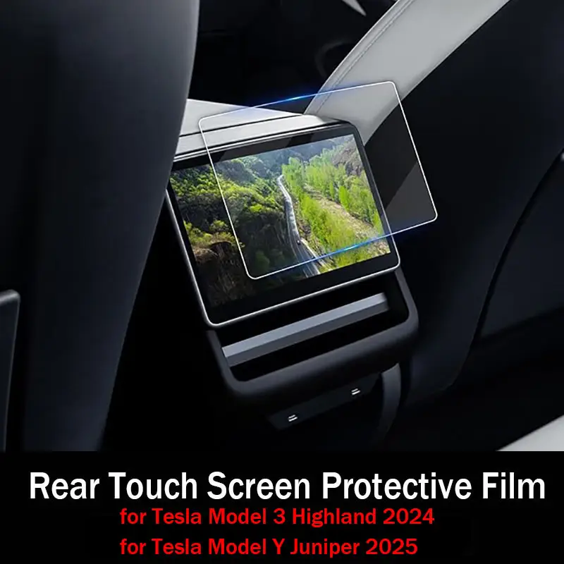 Tempered Glass Film Protector for Tesla Model 3 Highland Model Y Juniper Model Y Performance Rear Center Control Screen - Image 4