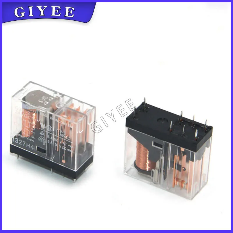 

5PCS RELAY G2R-2 12VDC G2R-2 24VDC DC12V DC24V 5A 8PIN Brand new and original relay