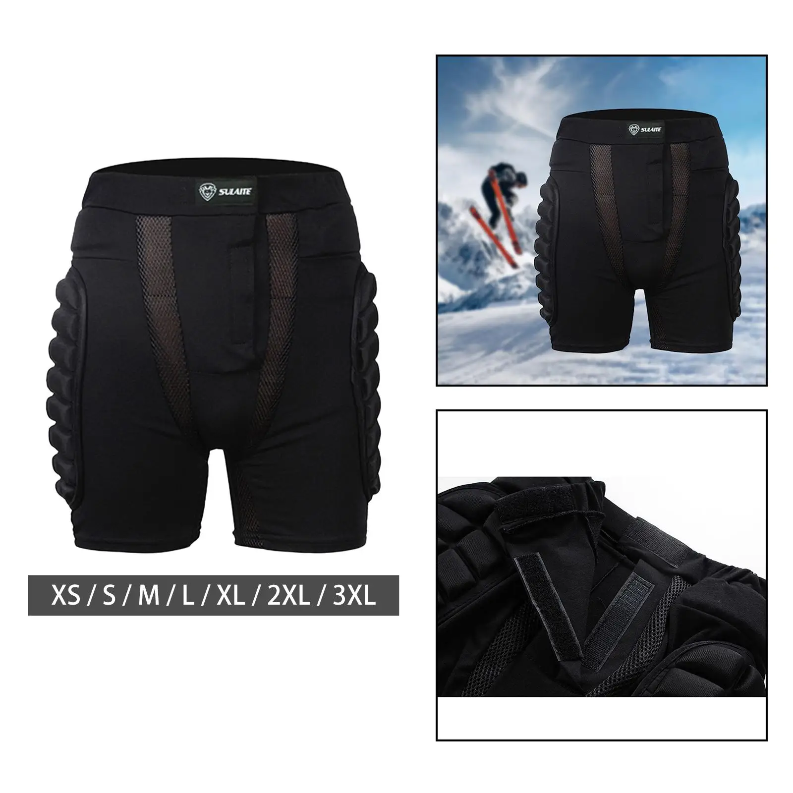 Padded Shorts Protection Hip Pants Impact Resistance for Skating Adults Kids