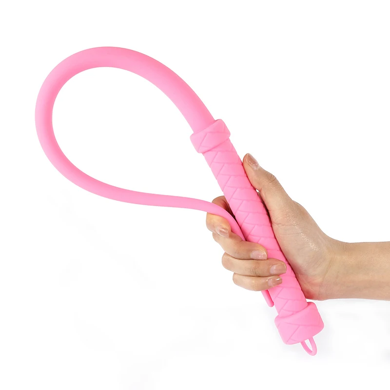 Equestrian Whip Black 63CM Genuine Silicone Horse Whips Equestrian Training Tools Submissive Riding Horse Whip Racing Whipping Props