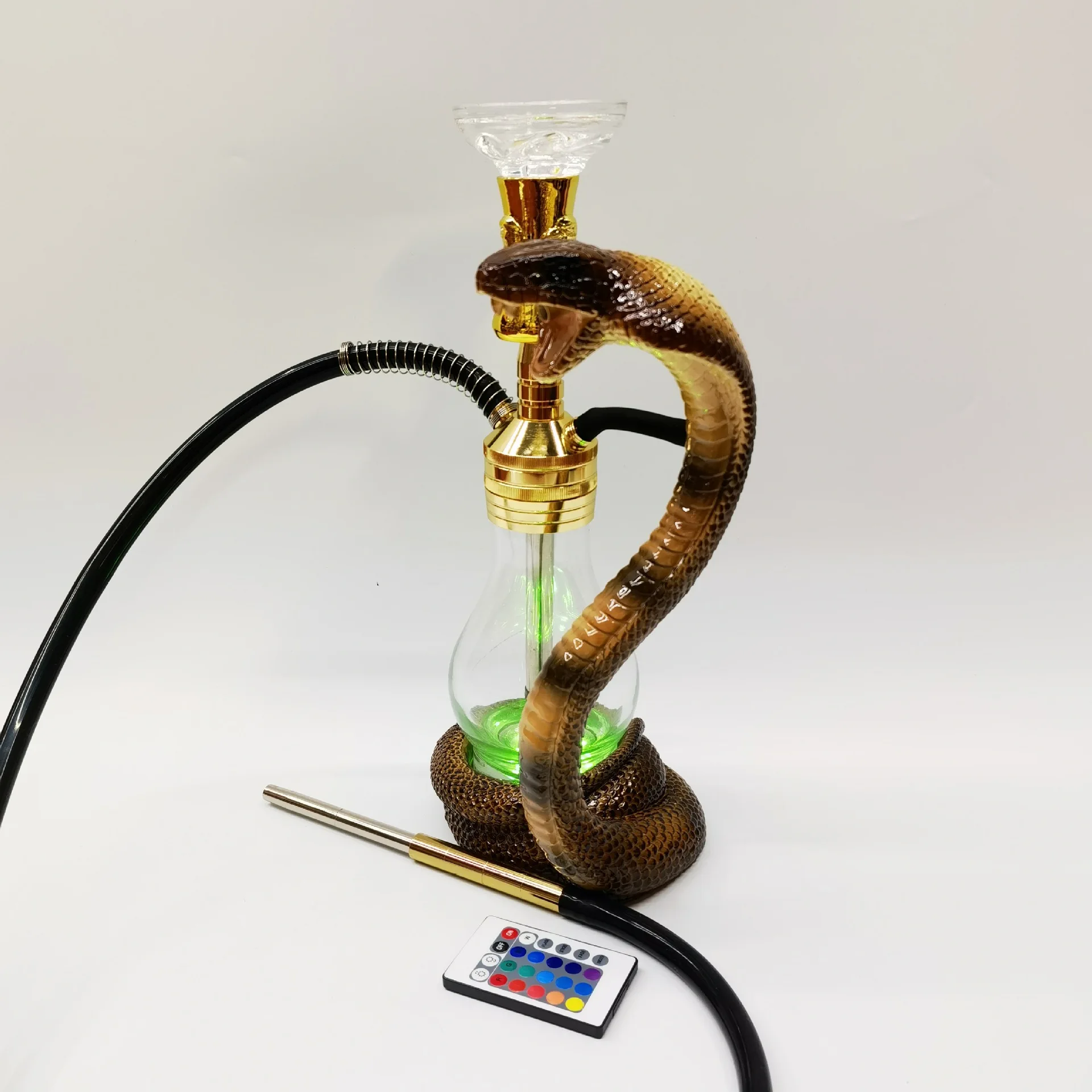 Cobra Mouth Out Smoke Craft Shisha Set Smoking Tools Pipes Accessory Resin Handicraft Ornaments Gift Creative Arabian Hookah