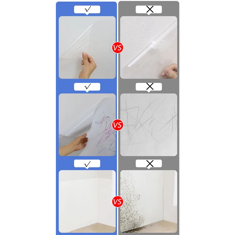 Wall protective film texture