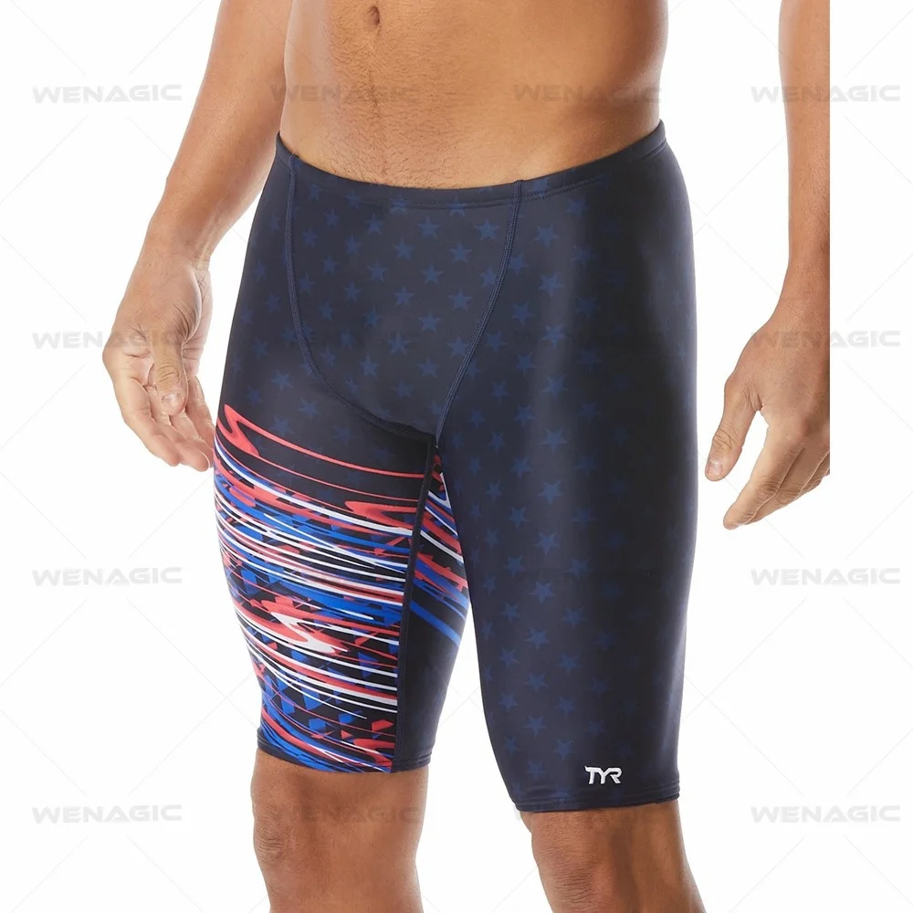 Men's Swim Jammer Athletic Training Swimsuit Beach Swim Trunks swim trunks swim shorts For Swimwear Jammers Tight Surf Shorts