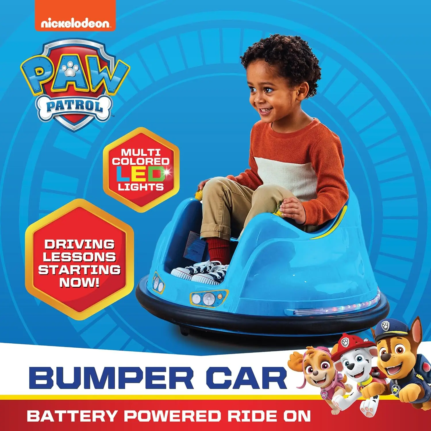 6V Bumper Car for Toddlers, Kids Bumper Car, Electric Toddler Ride On Toys for Kids, Baby Car, Ages 1.5-4