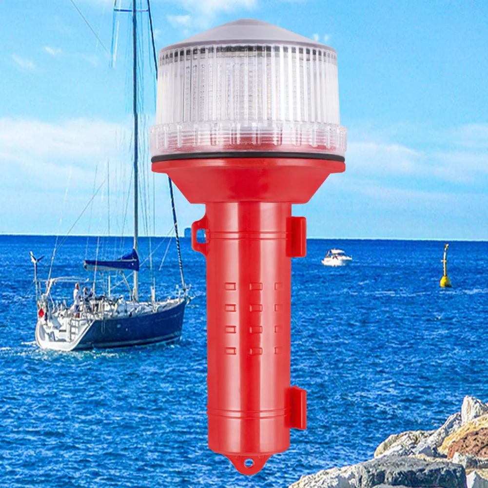 Aramox Barge Safety Beacon Light IP68 Waterproof Solar Ship Beacon Light Barge Led Navigation Flashing Floating Marine Boat Accessory I3543815828