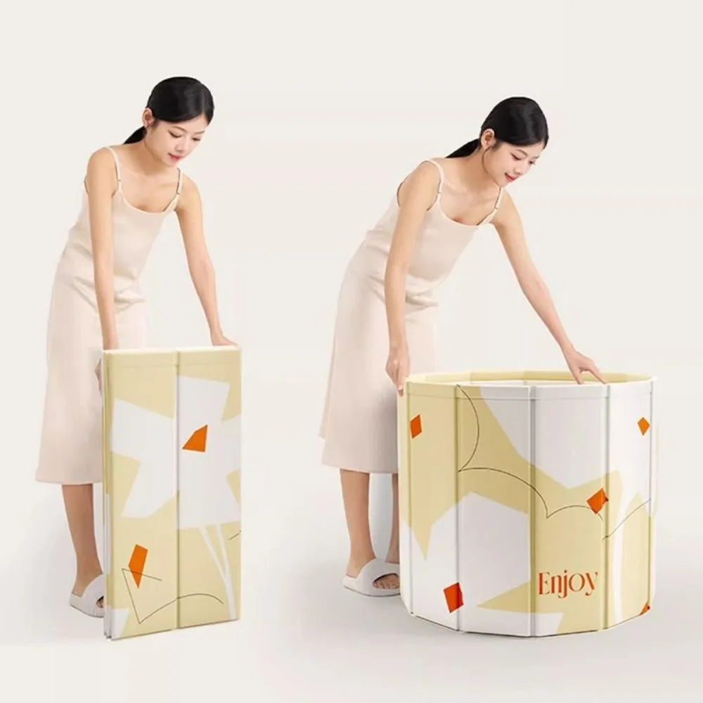 Foldable Bath Tub for portable ice bath tub Portable Bathtub for Children and Adults Full Body Thickened Bath Bucket Long Term Temperature Locked Bathtub