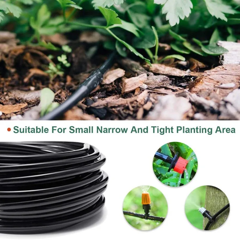 4/7mm Hose Garden Watering 1/4" PVC Hose Micro Drip Irrigation Pipe Tubing Lawn Balcony Plants Flower Greenhouse Pipe