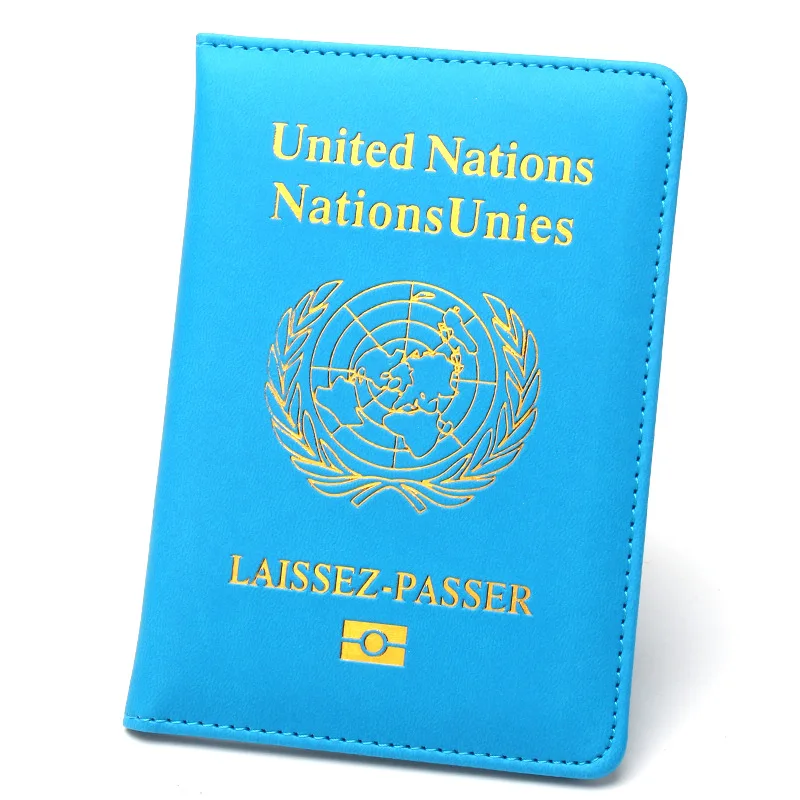 United nations passport holder/sky blue