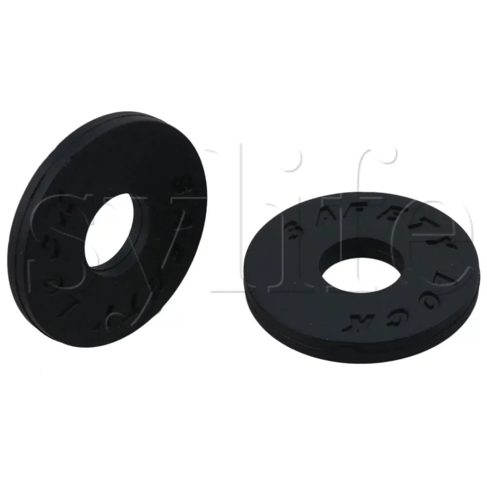 Silica Gel Guitar Protector Strap Lock Block 10 pcs 25x3mm 9mm ID Black guitar accessories