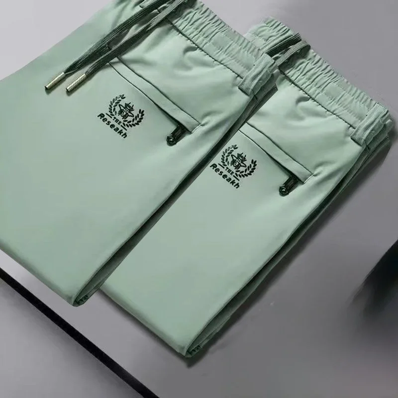 Sea green + sea green real ice silk quick-drying high elasticity 213