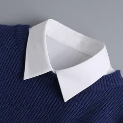 Unisex Fashionable Cotton Detachable Collar - Stylish Half Shirt Accessory (01)