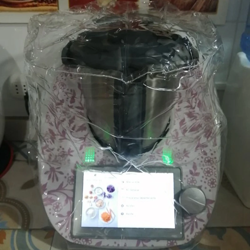 Machine Dust Cover For TM5/TM6 Thermomix Kitchen Accessories Transparent PVC Material Dust And Oily Protective Cover