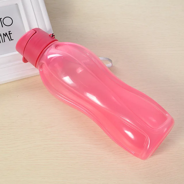 800ML Bottle Plastic Water Bottle Portable Outdoor Sports Water Cup Large Capacity Solid Color Space Cup Plastic Drinkware 4