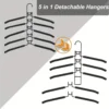 5-Layer Magic Detachable Clothes Rack - Secure Anti-Slip Design for Suits, Shirts & Sweaters - Space-Saving Wardrobe Organizer f 4