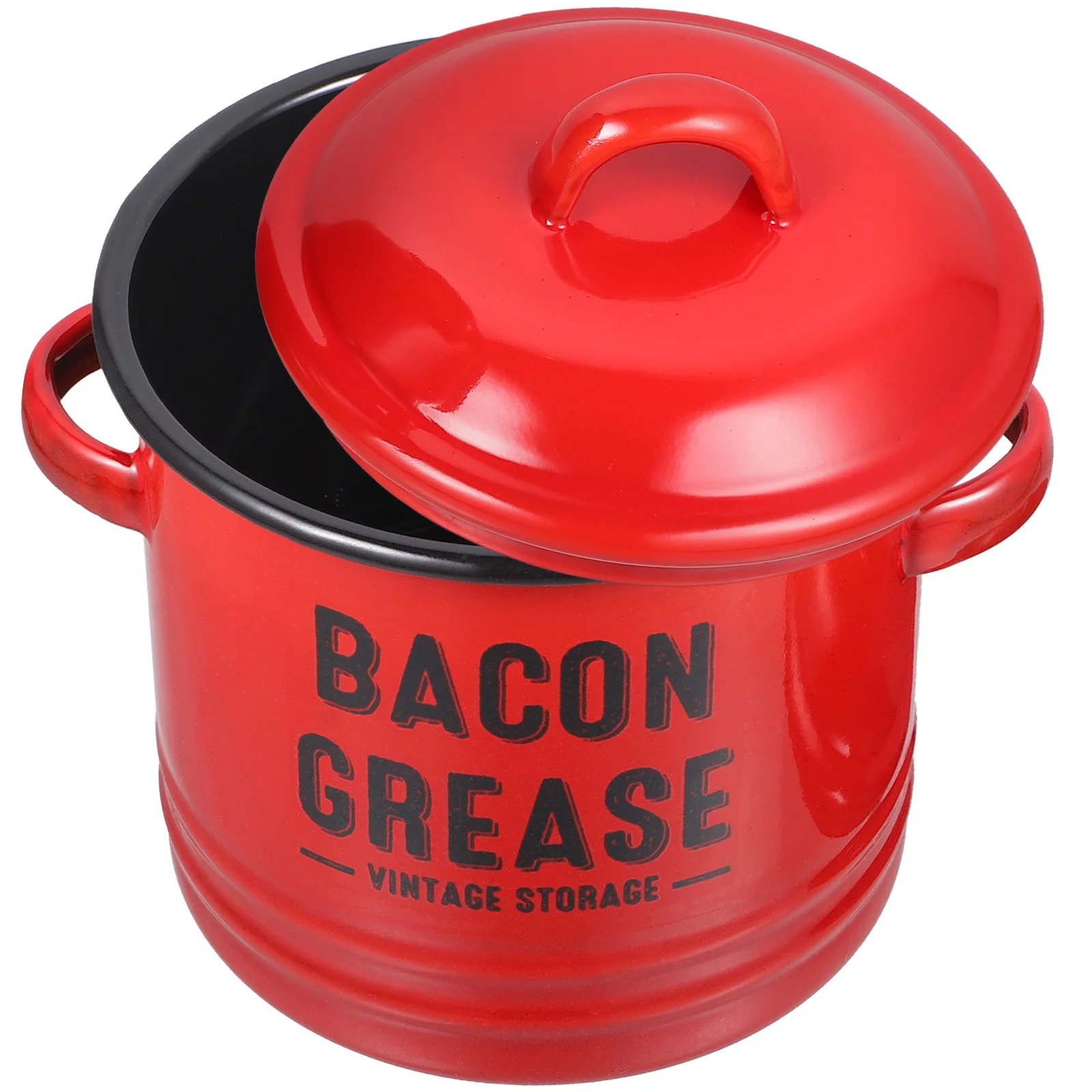 

Ceramic Bacon Grease Container 600Ml Enamel Bacon Grease Can Grease Holder Bacon Grease Keeper Bacon Grease Saver Farmhouse