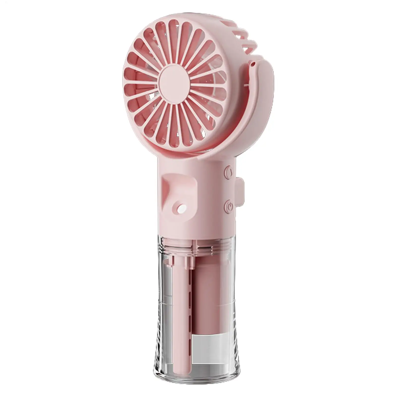Handheld Misting Fan Rechargeable Battery Operated Portable 4 Speeds 360 Degree Swiveling Personal Fan for Travel
