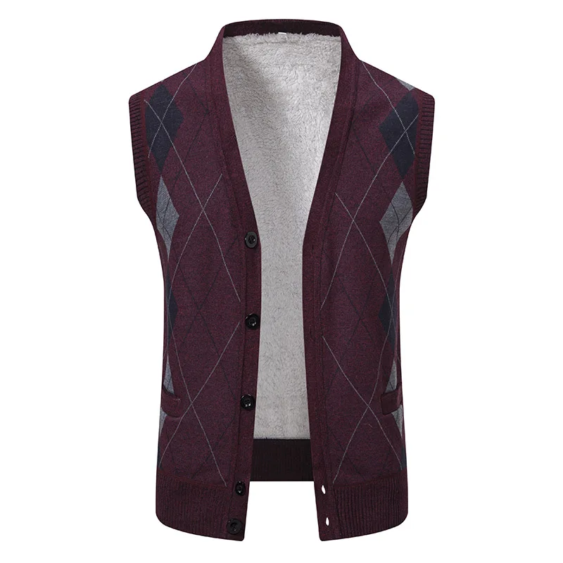 Men Sweater Vests Mens Knitted Vest Men Autumn Sweater Vests 4X